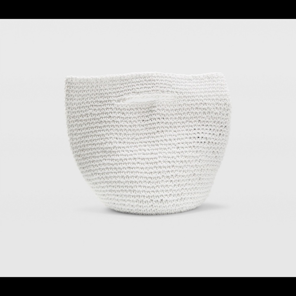 Club Monaco Crochet Bag WHITE NWT